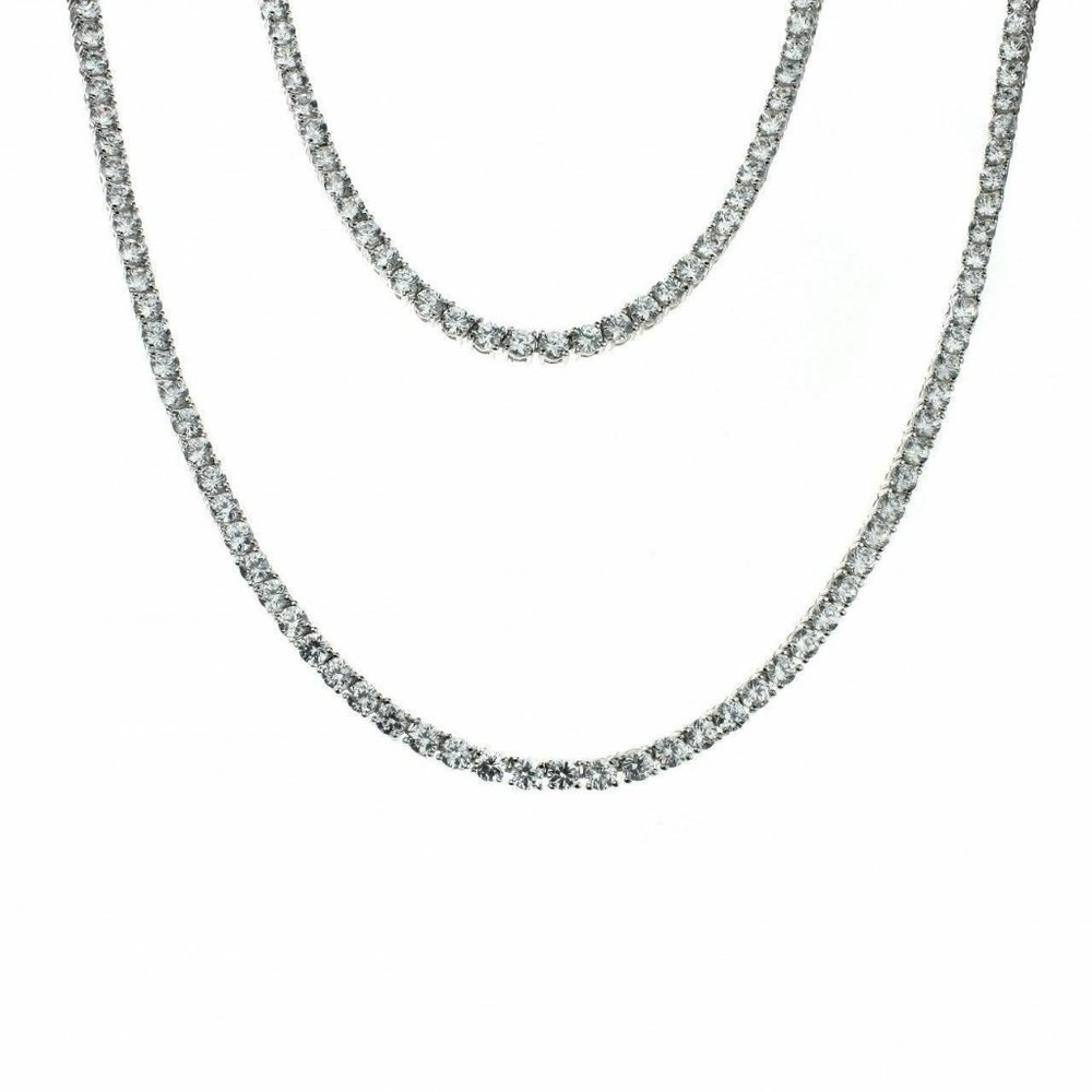 COUNTRY STRONG Tennis Cubic Zirconia Necklace 36"
